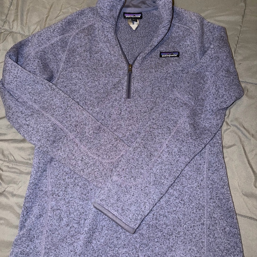 Patagonia Lavender Heather 1/4 Zip Fleece Pullover